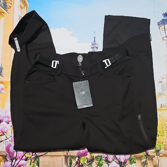 CR Club Ride Dark Brown Pants with Belt Size XL New‎ - Picture 2 of 9